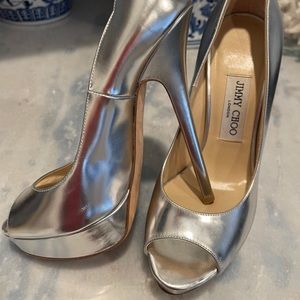 Fabulous Sky High Metallic Jimmy Choo Heels